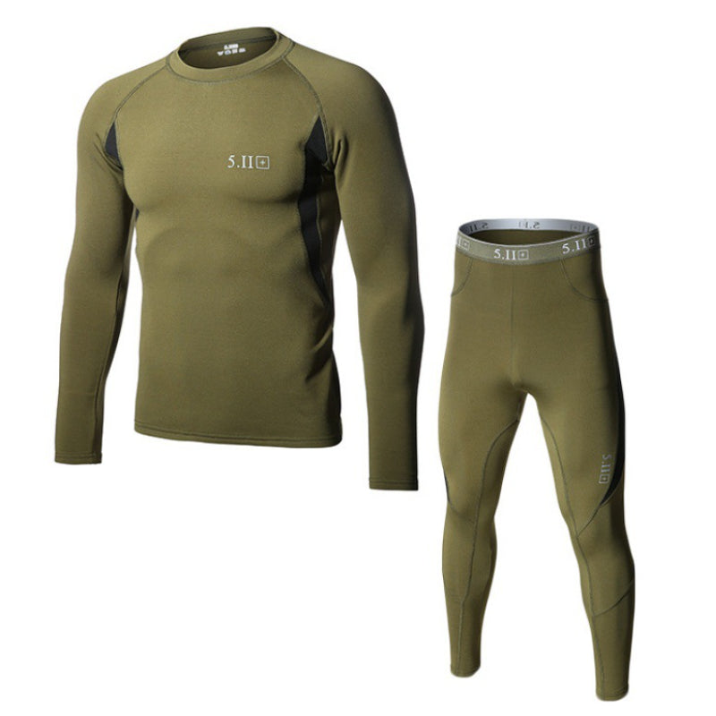 Outdoor Solid Color Winter Sports Thermal Underwear Set Tangeel 4064