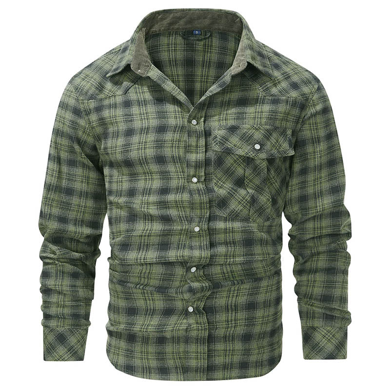 Big Size Classic Plaid Shirts for Men