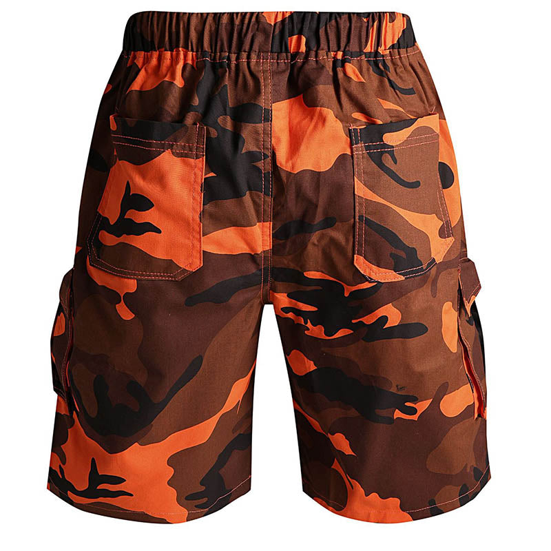 Men's cargo cotton camouflage plus size shorts