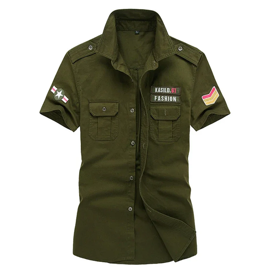 Military Shirt Men's Army Style Tacitcal Short Sleeve Shirts