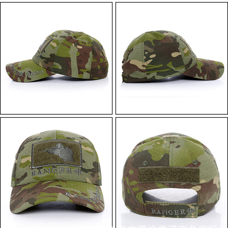 Gorro de hombres de béisbol de camuflaje verde