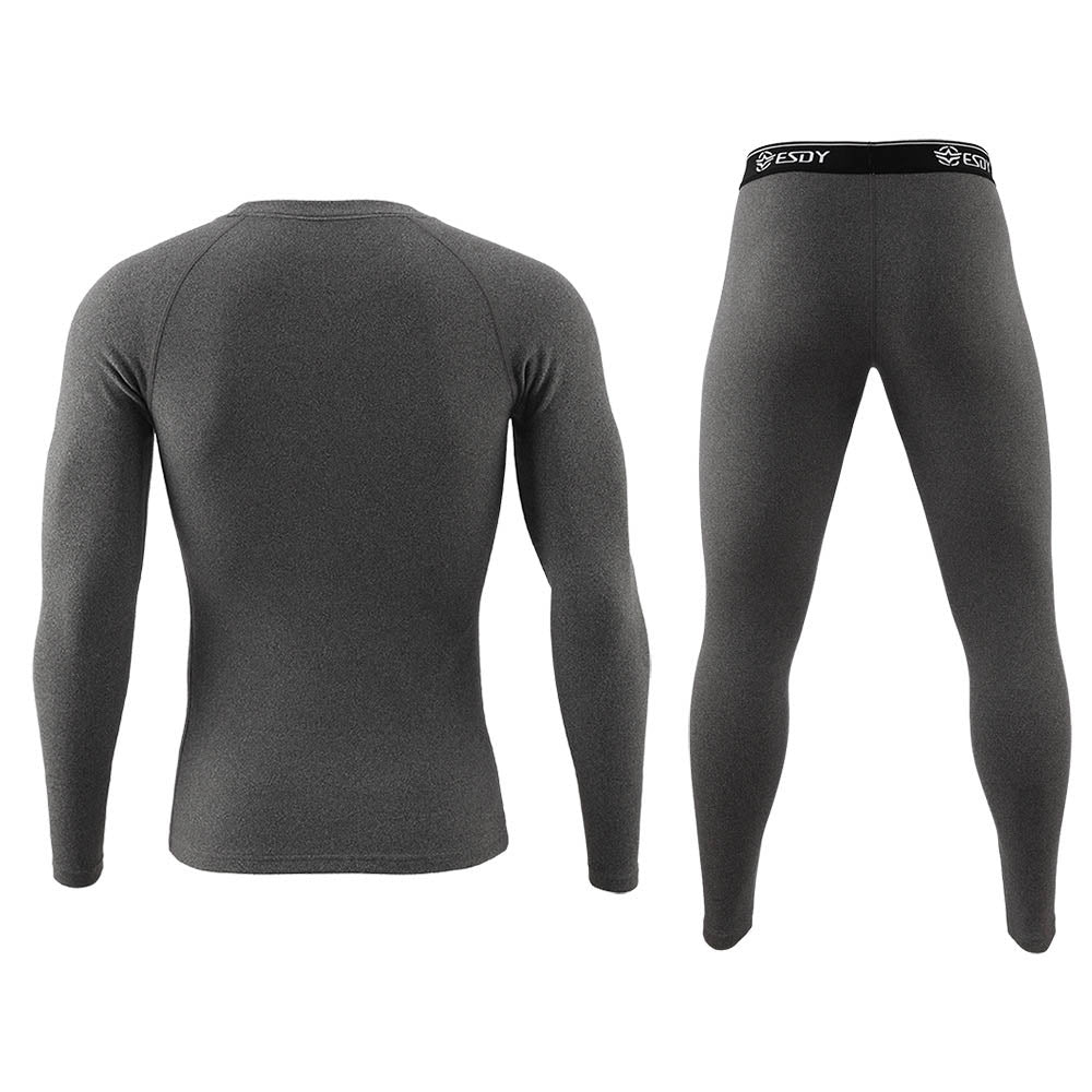 Roupa térmica de lã Definir roupas íntimas esportivas de lã para homens