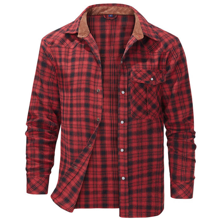 Big Size Classic Plaid Shirts for Men