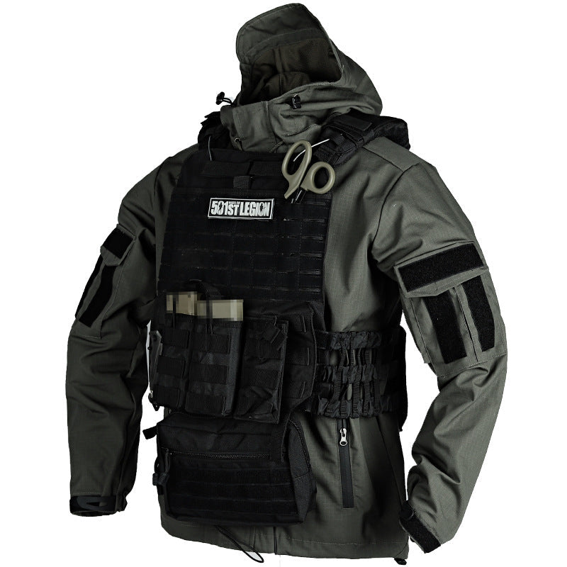 Outdoor Thin Combat Hooded Men's Jacket