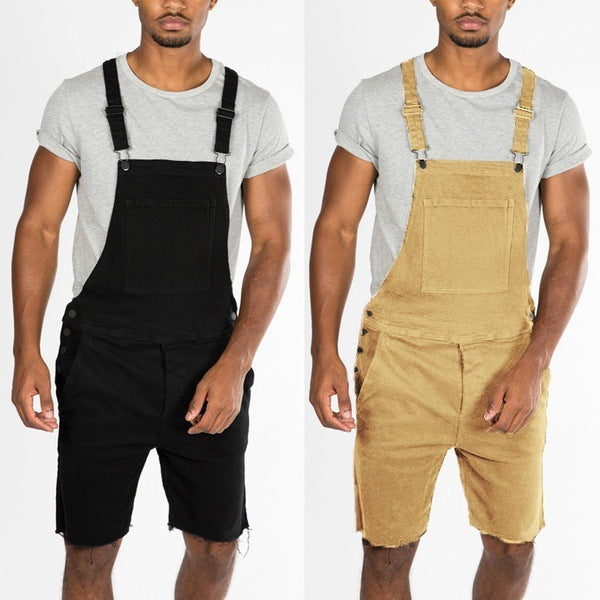 Cargo Shorts Overall Men Work Wear Street Fashion