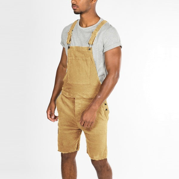 Cargo Shorts Overall Men Work Wear Street Fashion