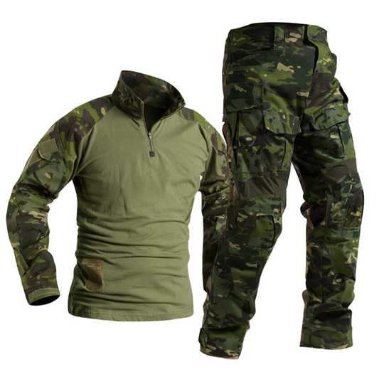 Camiseta y pantalones de estilo militar masculino trajes tácticos al aire libre uniforme de seguridad