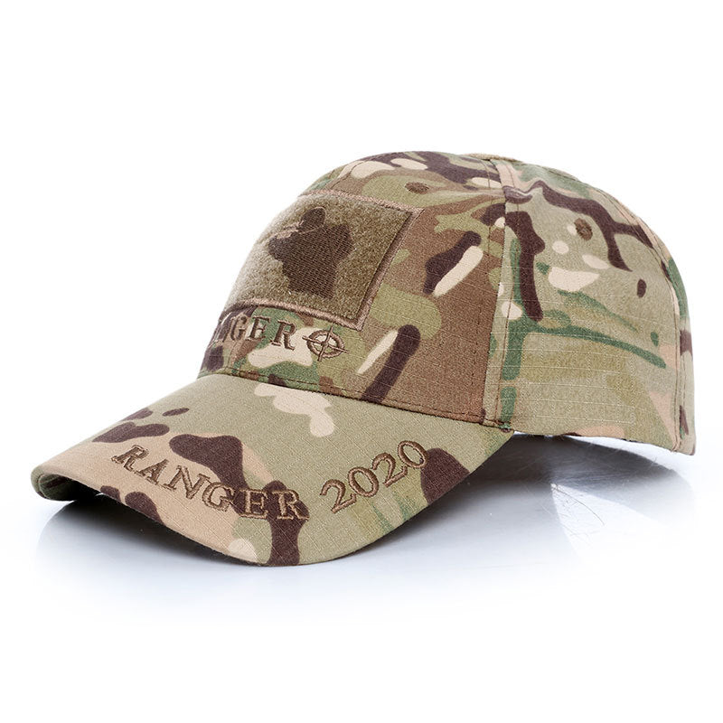 Gorro de hombres de béisbol de camuflaje verde