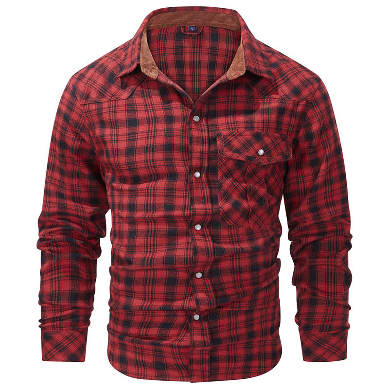 Big Size Classic Plaid Shirts for Men