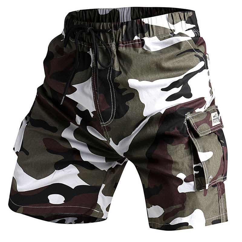 Men's cargo cotton camouflage plus size shorts