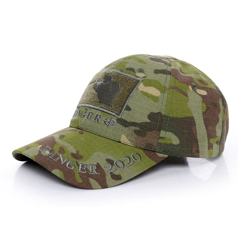 Gorro de hombres de béisbol de camuflaje verde