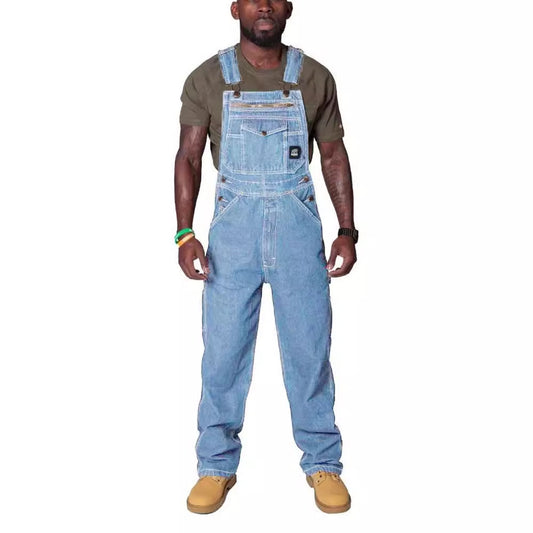 Denim Big Pockets Men's Overalls Workwear