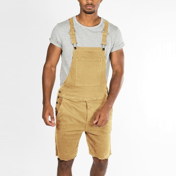 Cargo Shorts Overall Men Work Wear Street Fashion