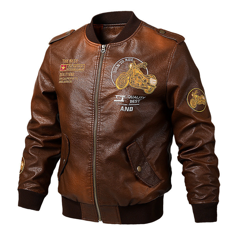 Veste en cuir pour hommes