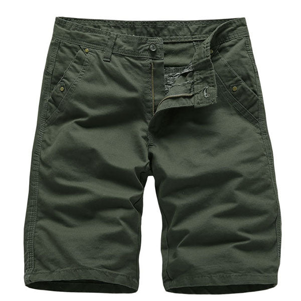 Fashion Solid Color Cotton Men's Shorts