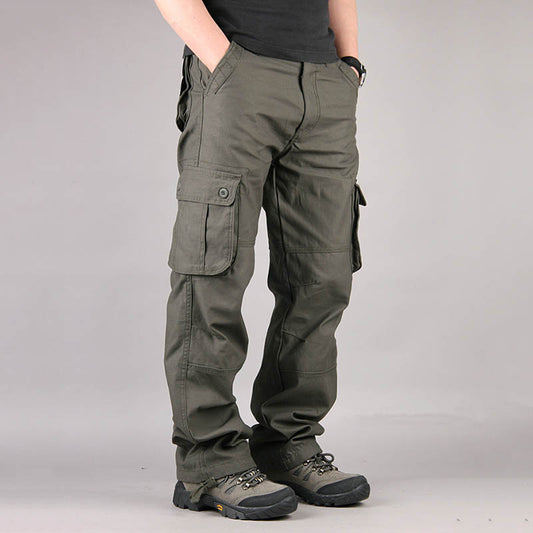 Casual Multi Pocket Military Plus Size Men's Cargo Pants - KINGEOUS