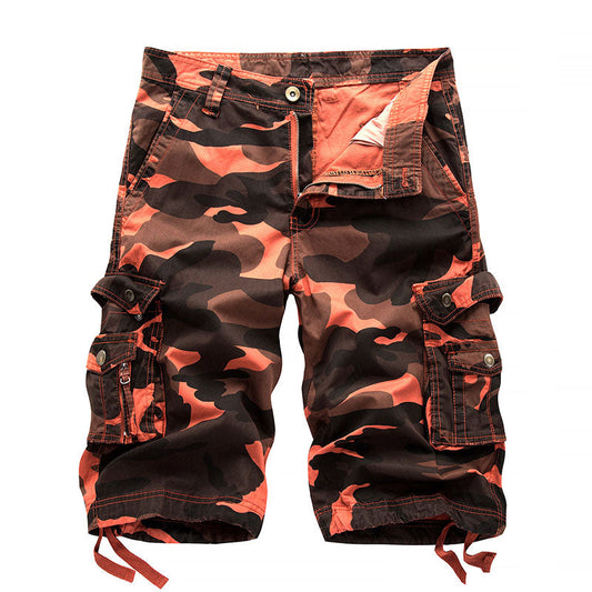 Camouflage multicolore décontracté short de plage masculin