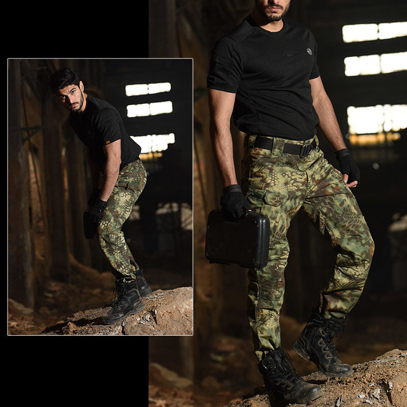 Pantalones para hombres de camuflaje IX7 al aire libre