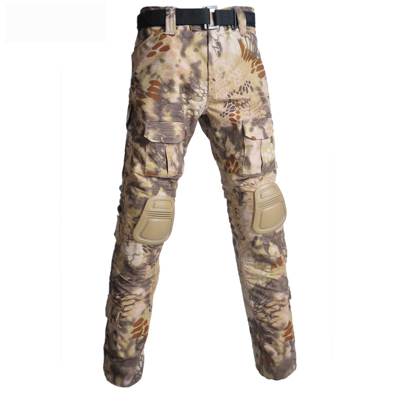 Camouflage with Pads Hunting Multi Pockets Men's Cargo Pants