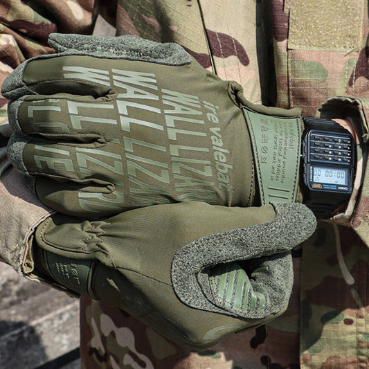 Fonction de combat respirant en plein air tirant des gants pour hommes