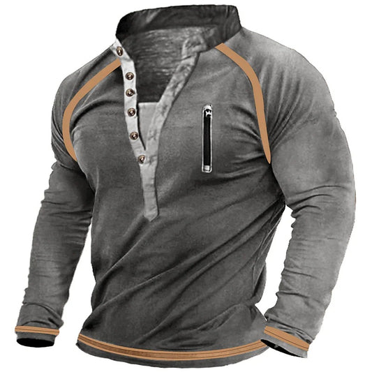 Sweatshirt Cotton warmes Pullover Training Herren-Langarm-T-Shirts