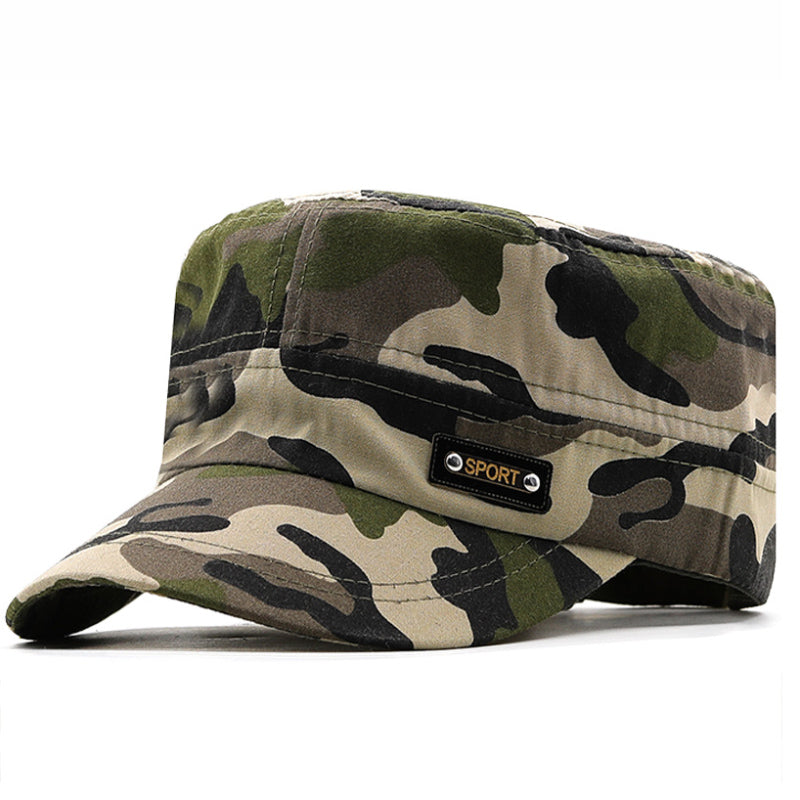 Outdoor Mountaineering Camouflage Flat Cap – TANGEEL