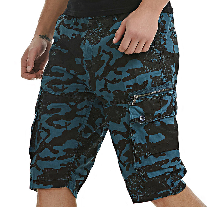 Men's Camo Loose Multi-pocket Shorts – TANGEEL