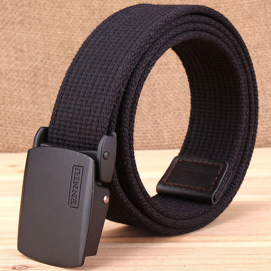 Add Thicken Weave Canvas Cargo Men Belt - KINGEOUS