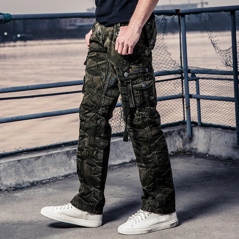 Fashion Casual  Pocket Cotton Men's Cargo Pants - KINGEOUS