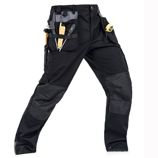 Loose Multi-pocket Wear-resistant Men's Machine Repair Pants