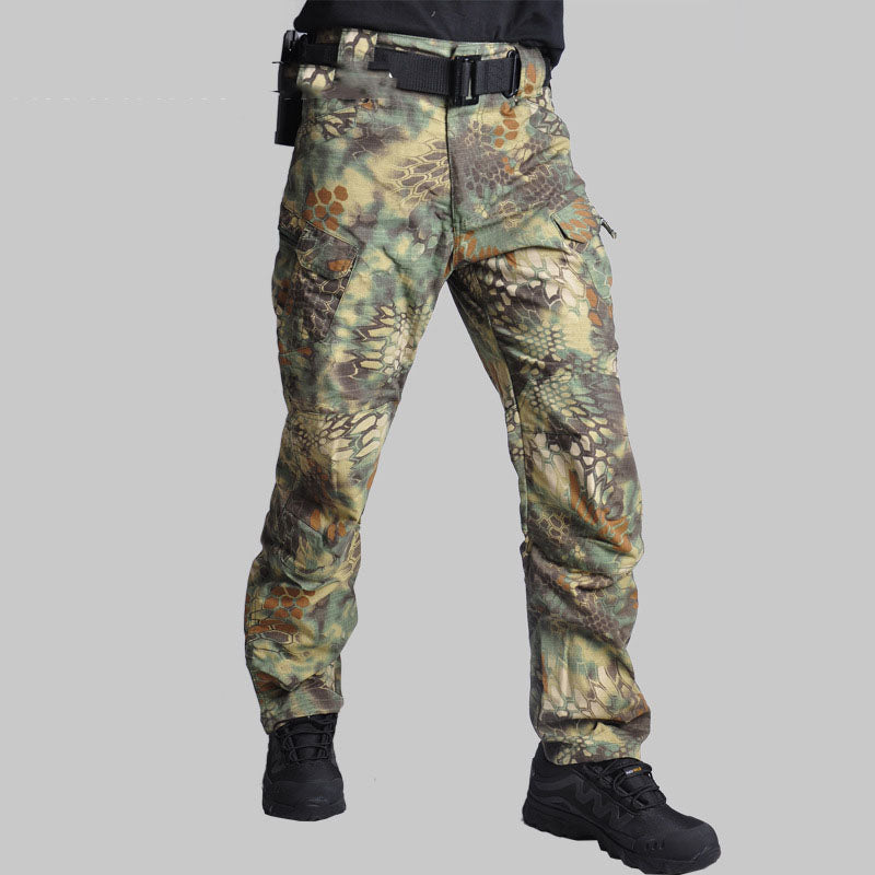 Calça masculina de camuflagem ix7 ao ar livre