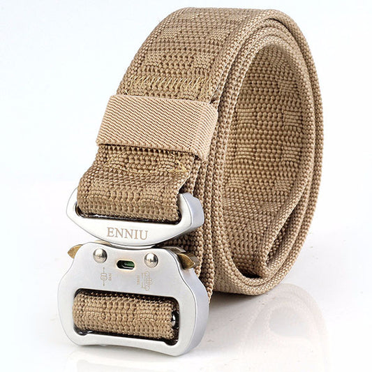 Aluminum Alloy Multi-function Nylon Training Tactical Belt - KINGEOUS