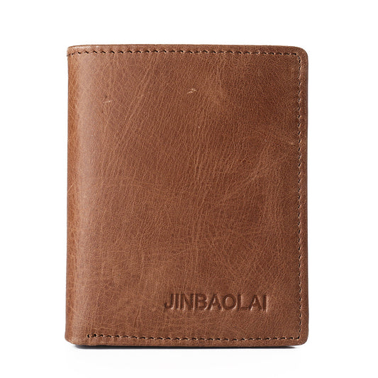 Retro Leather Card Coin Men's Wallet