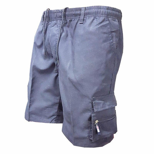 Solid Color Multi-Pocket Sport Outdoor Men Short