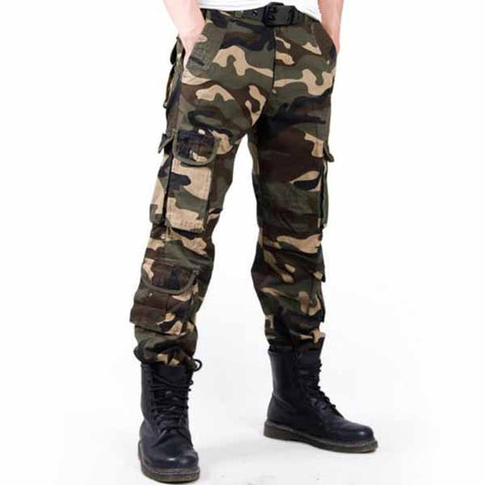 Military Camo High-grade Washed  Men's Pants