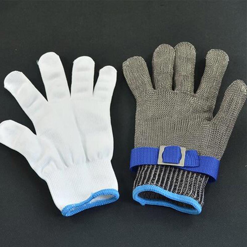 Cut Resistant Stainless Steel Gloves Working Safety Gloves - KINGEOUS