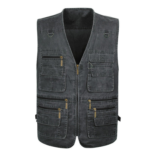 Outdoor Cotton Comfortable Plus Size Men's Vest