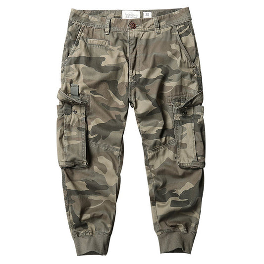 Outdoor Cotton Loose Pocket Men's Pants