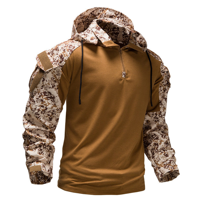 Blackstock Chameleon Camo Long Sleeve Hooded Tee XL / Field Camo for Unisex | [ Adult ]