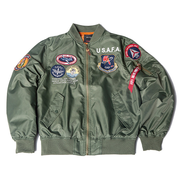 Air Force Distrange Bordado Bordeiro Menina Bomber