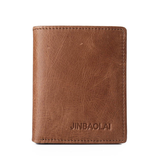 Retro Leather Card Coin Men's Wallet