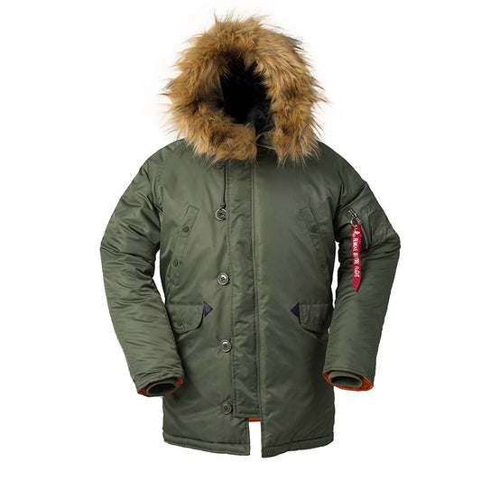 N3B Military Long Parka Men Bomber Jacket