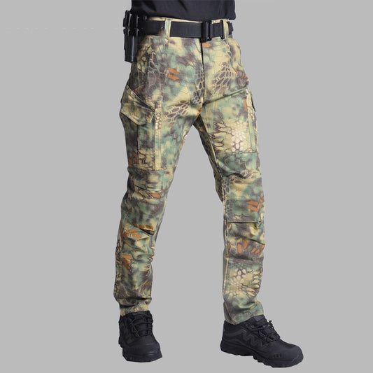 Outdoor Wear-resistant Python Pattern  Men's Pants